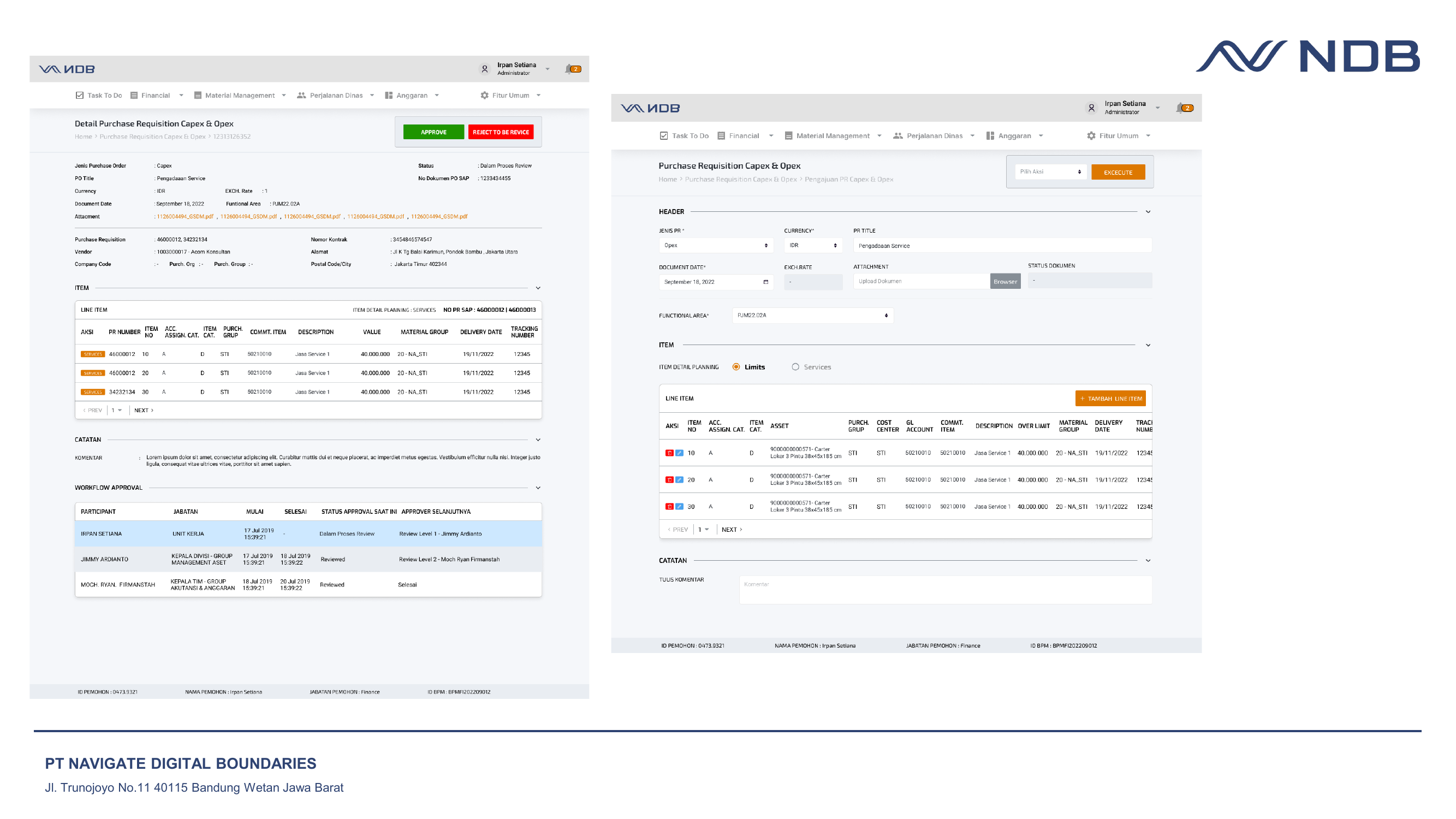 NDB BPM view 1