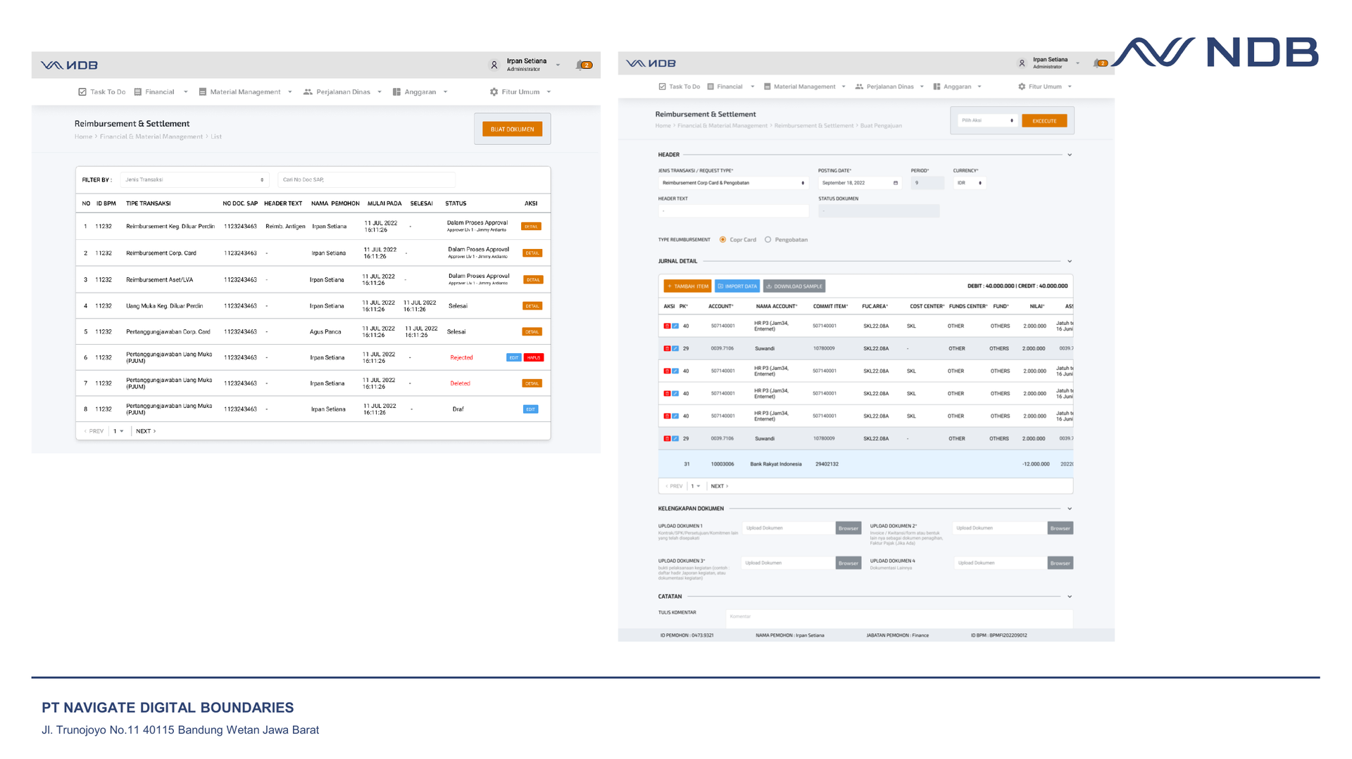 NDB BPM view 3